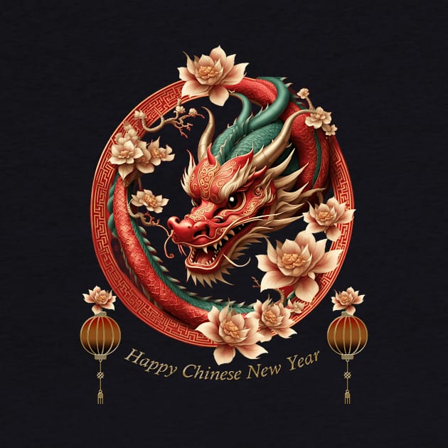 Happy new chinese dragon year by Nicky2342